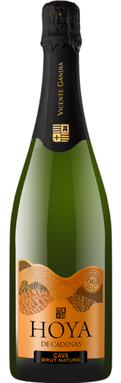 Hoya de cadenas Cava Brut Nature botella
