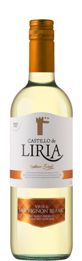 Castillo de Liria Vino Blanco Semi Dulce <strong>Tapón de Rosca</strong> caja de 6 botellas